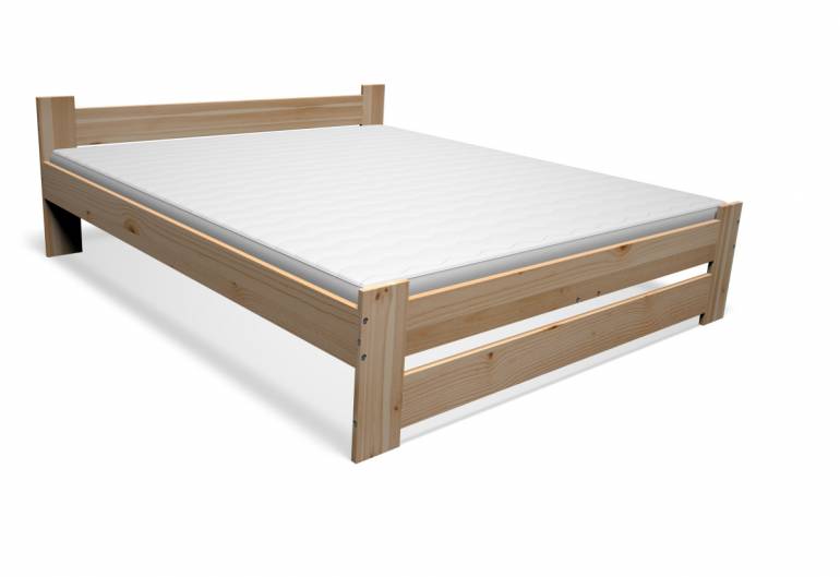 ALUNE tömörfa ágy + matrac + ágyrács AJÁNDÉK 180x200 cm